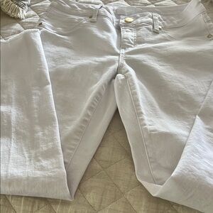 1822 Denim White Straight Leg Jeans